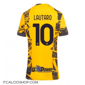 Inter Milan Lautaro Martinez #10 Terza Maglia Femmina 2024-25 Manica Corta